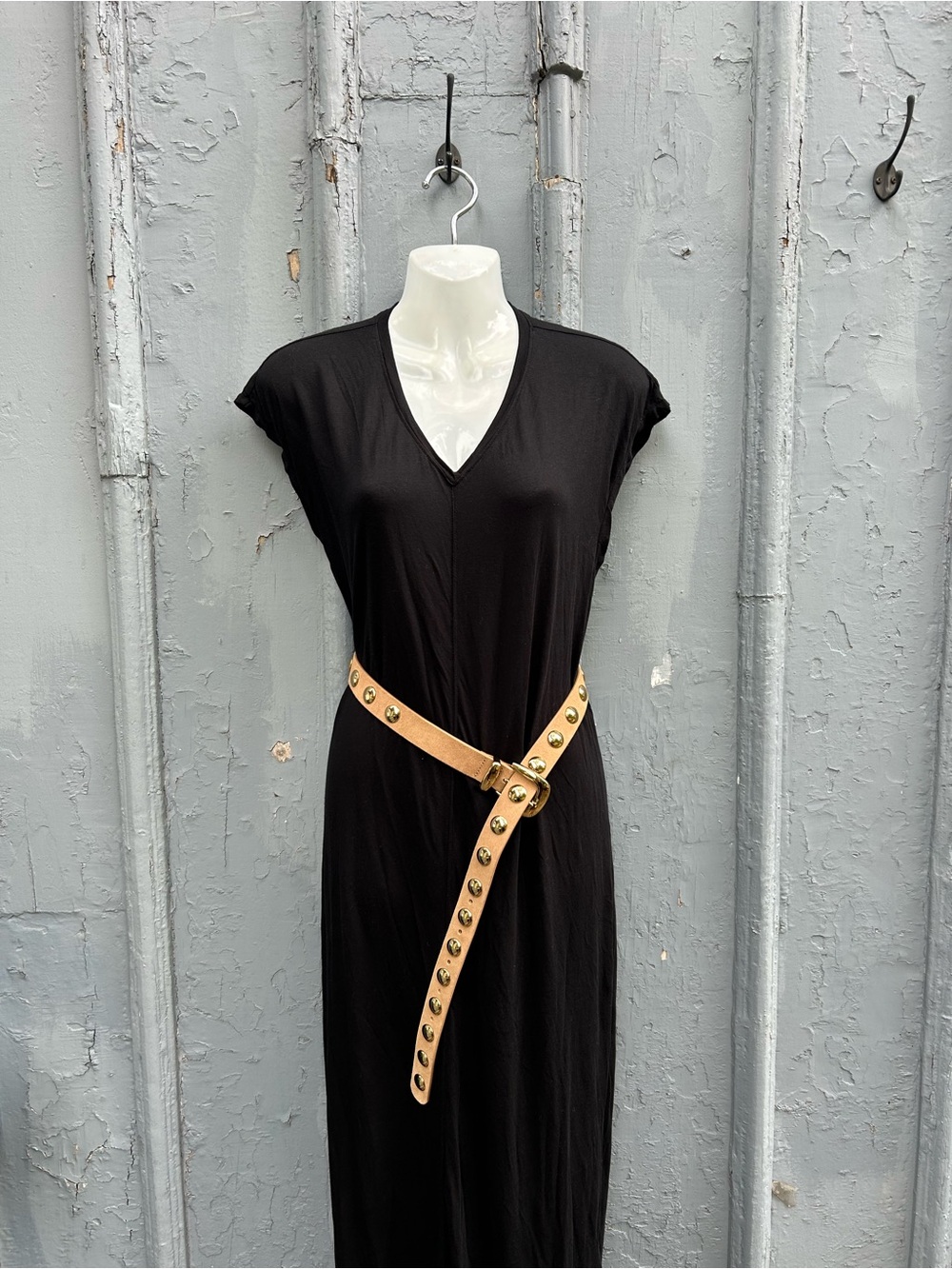 Madewell gold studded belt, size M